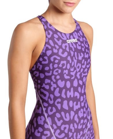 POWERSKIN ST NEXT LE OB/LEOPARD SKIN VIOLET KADIN YARIŞ MAYOSU