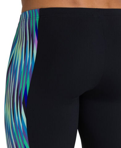 M SPEED STRIPES JAMMER ERKEK YÜZÜCÜ MAYOSU/BLACK-MULTI GREEN