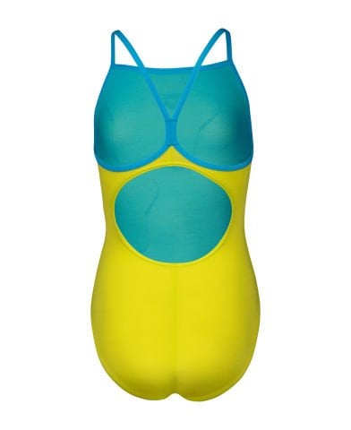 GIRLS ARENA STAR GRAPHIC LIGHTDROP BACK/SOFT GREEN-TURQUOISE LIZ ÇOCUK MAYOSU