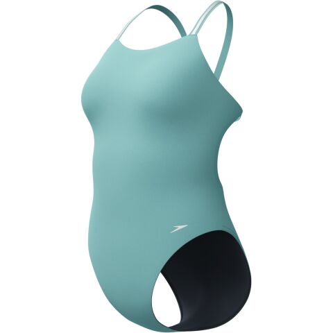 Women's V Class Active Back Swimsuit Storm Green Kadın Mayosu