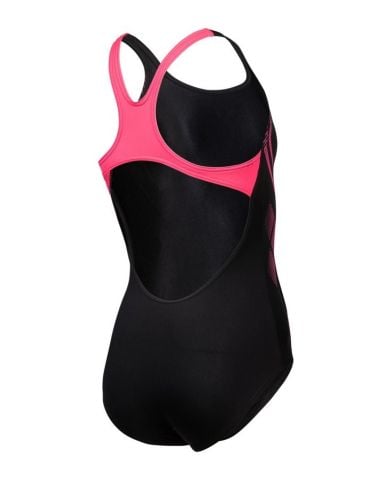GIRL'S ARENA POSEIDONIA SWIMSUIT SWIM PRO BACK/BLACK-SHOCKING PINK KIZ ÇOCUK MAYOSU