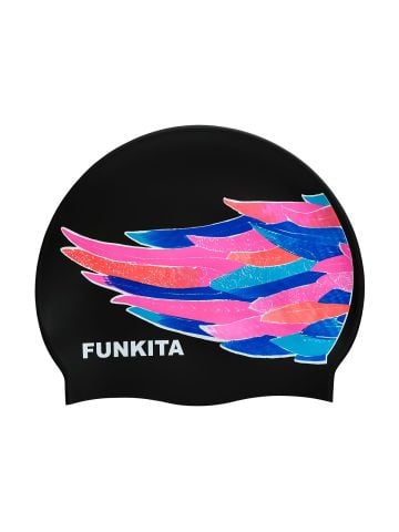 FUNKY TRUNKS SILICONE SWIMMING CAP BONE/ICARUS INK