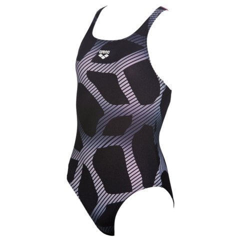 G SPIDER JR ONE PIECE L KIZ ÇOCUK YÜZÜCÜ MAYOSU / BLACK FRESIA ROSE