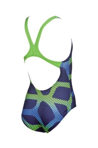 G SPIDER JR ONE PIECE L KIZ ÇOCUK YÜZÜCÜ MAYOSU / NAVY-LEAF