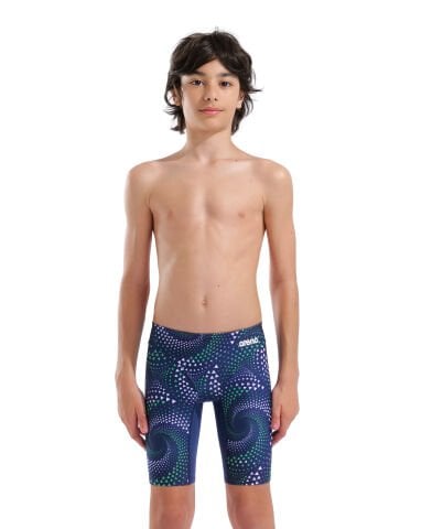 B ARENA FIREFLOW SWIM JAMMER NAVY TEAM BLUE GREEN