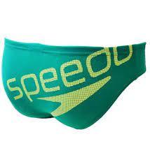 B SPEEDO SLIP ERKEK ÇOCUK YÜZÜCÜ MAYOSU /ESS LOGO/YESIL