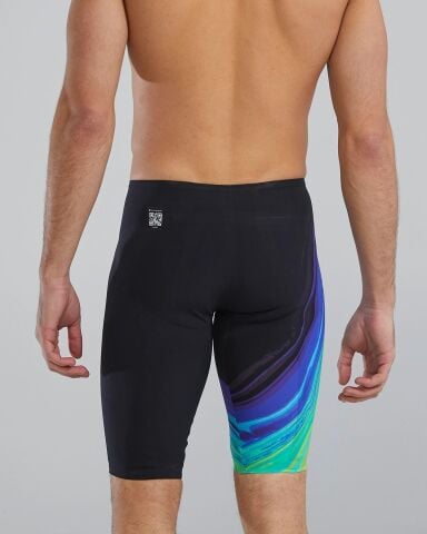 TYR M VENZO DÜŞÜK BEL JAMMER LIME-NAVY erkek yarış mayosu