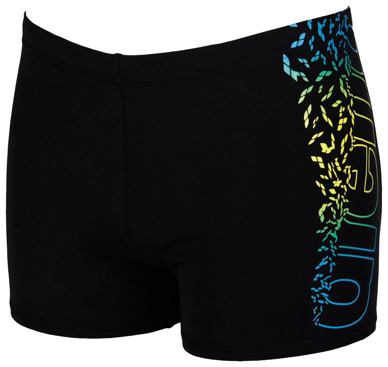M MARACANA SHORT ERKEK YÜZÜCÜ MAYOSU  / BLACK, TURQUOISE