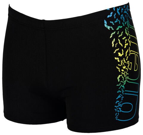 M MARACANA SHORT ERKEK YÜZÜCÜ MAYOSU  / BLACK, TURQUOISE