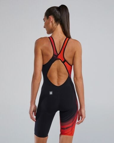 TYR W VENZO OPEN BAC RED-ORANGE kadın yarış mayosu