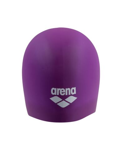 ARENA LONG HAIR CAP VERY_FUCHSIA-WHITE