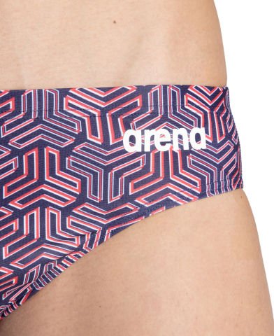 M KIKKO BRIEF ERKEK YÜZÜCÜ MAYOSU/NAVY-MULTI RED