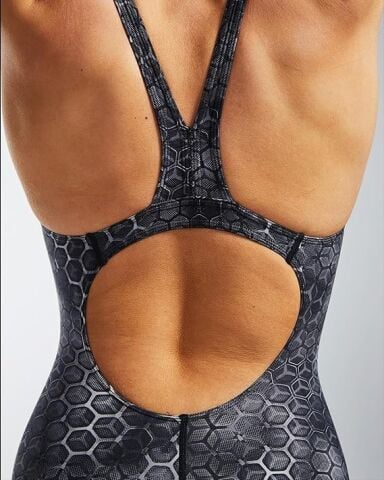 TYR WOMENS AVICTOR 2.0 SUPERNOVA BLACK-GREY kadın yarış mayosu
