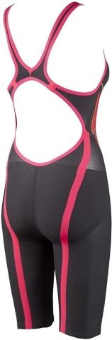 W PWSKN CGE CARBON FLEX VX FBSLOB  KADIN YARIŞ MAYOSU/DARK GREY-FLUO R