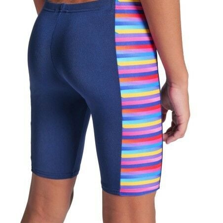BOY'S ARENA RACING STRIPE SWIM JAMMER/NAVY ERKEK ÇOCUK MAYOSU