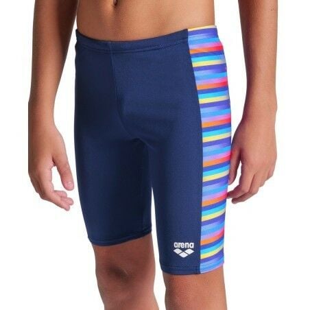 BOY'S ARENA RACING STRIPE SWIM JAMMER/NAVY ERKEK ÇOCUK MAYOSU