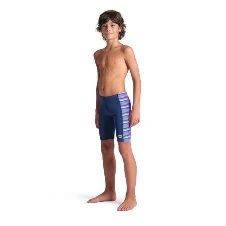 BOY'S ARENA RACING STRIPE SWIM JAMMER/NAVY ERKEK ÇOCUK MAYOSU