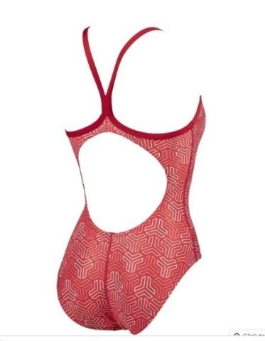 W KIKKO LIGHT DROP BACK KADIN YÜZÜCÜ MAYOSU /RED-MULTI RED