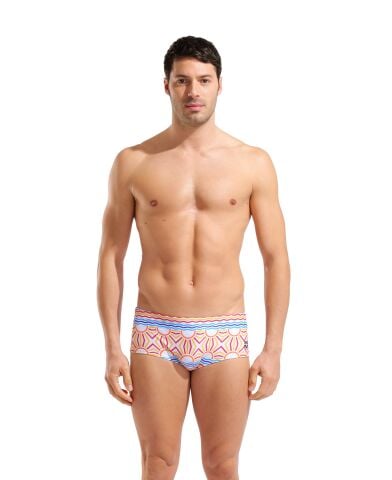 M ARENA SUN SWIM LOW WAIST SHORT WHITE MULTI