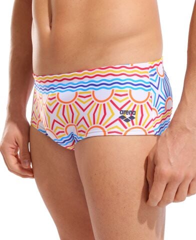 M ARENA SUN SWIM LOW WAIST SHORT WHITE MULTI