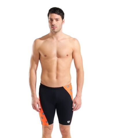 M ARENA YEE-HA SWIM JAMMER BLACK-ORANGE MULTI