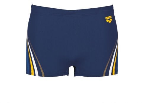 M ARENA ONE SERIGRAPHY SHORT ERKEK YÜZÜCÜ MAYOSU / NAVY- LILY  YELLOW