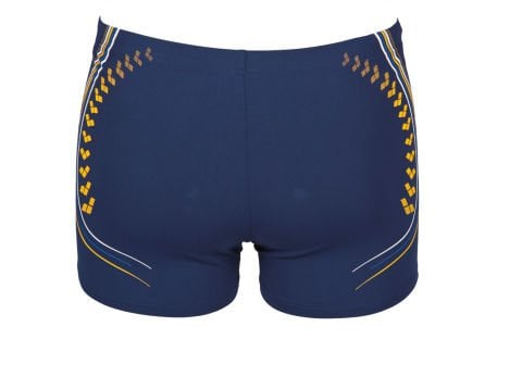 M ARENA ONE SERIGRAPHY SHORT ERKEK YÜZÜCÜ MAYOSU / NAVY- LILY  YELLOW