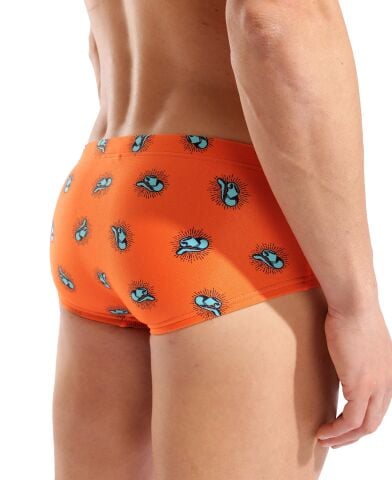 M ARENA YEE-HA SWIM LOW WAIST SHORT ORANGE MULTI