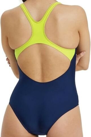 W SWIMSUIT SWIM PRO BACK GRAPHIC KADIN YÜZÜCÜ MAYOSU / NAVY-SOFT GREEN