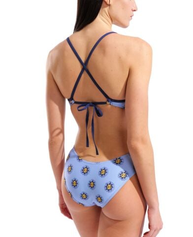 W ARENA SUNNY SWIMSUIT TIE BACK TURQUOISE MULTI-NAVY