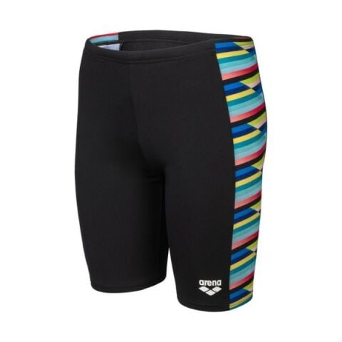 BOY'S ARENA RACING STRIPE SWIM JAMMER/BLACK ERKEK ÇOCUK MAYOSU