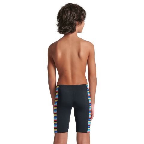 BOY'S ARENA RACING STRIPE SWIM JAMMER/BLACK ERKEK ÇOCUK MAYOSU