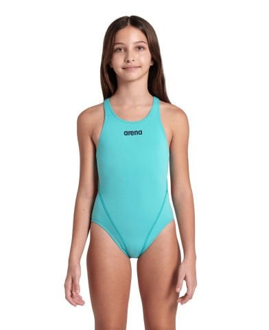 GIRL'S TEAM SWIMSUIT SWIM TECH SOLID/WATER KIZ ÇOCUK YÜZÜCÜ MAYOSU
