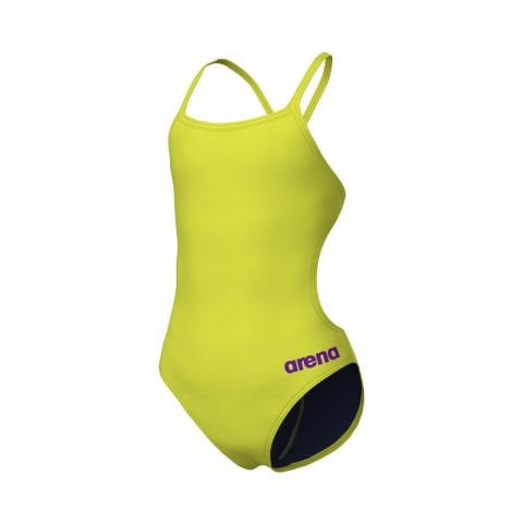 GIRL'S TEAM SWIMSUIT CHALLENGE SOLID/SOFT GREEN KIZ ÇOCUK YÜZME MAYOSU