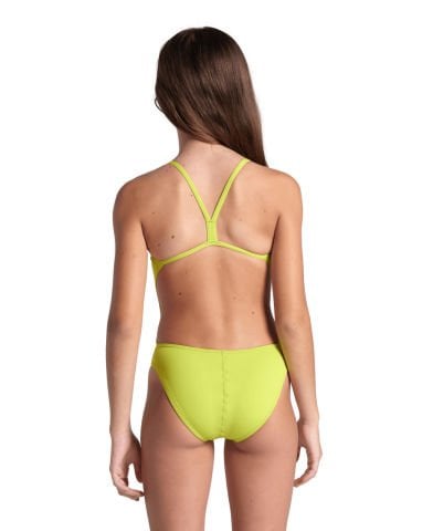 GIRL'S TEAM SWIMSUIT CHALLENGE SOLID/SOFT GREEN KIZ ÇOCUK YÜZME MAYOSU