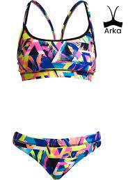 W FUNKITA BRUSH CUTS SPORT KADIN YÜZÜCÜ BİKİNİSİ