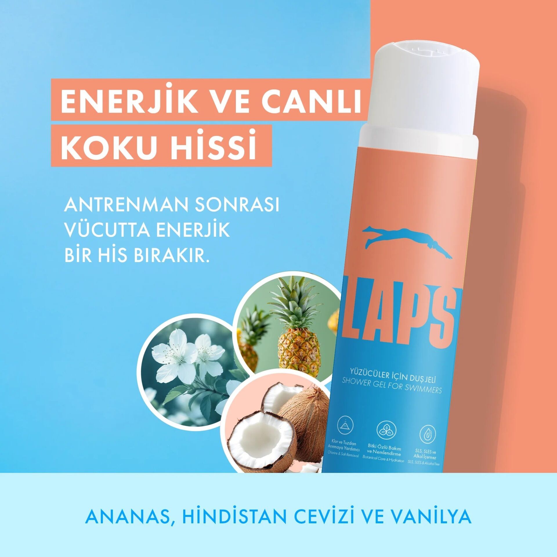 LAPS YÜZÜCÜLER İÇİN DUŞ JELİ