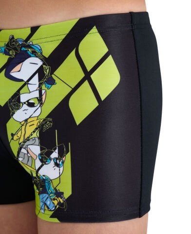 BOYS ARENA CATS SWIM SHORT ERKEK ÇOCUK YÜZÜCÜ MAYOSU /BLACK