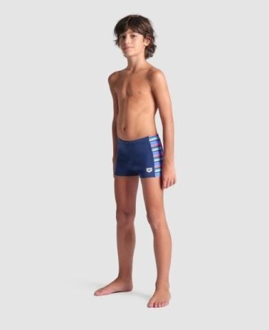 BOY'S ARENA RACING STRIPE SWIM SHORT/NAVY-NAVY MULTI ERKEK ÇOCUK MAYOSU