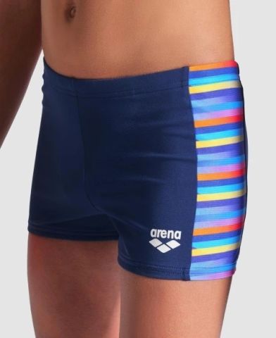 BOY'S ARENA RACING STRIPE SWIM SHORT/NAVY-NAVY MULTI ERKEK ÇOCUK MAYOSU