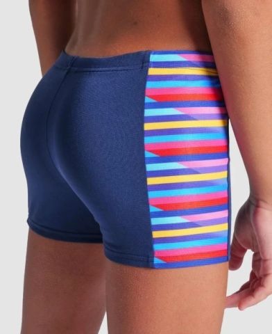 BOY'S ARENA RACING STRIPE SWIM SHORT/NAVY-NAVY MULTI ERKEK ÇOCUK MAYOSU