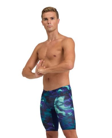 MENS ARENA HERO CAMO SWIM JAMMER ERKEK YÜZÜCÜ MAYOSU / NAVY