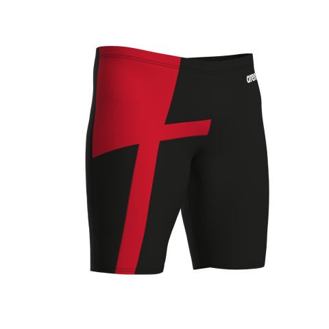 MENS ARENA DIAMOND SWIM JAMMER / BLACK-RED ERKEK MAYOSU