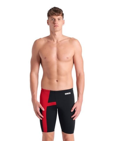MENS ARENA DIAMOND SWIM JAMMER / BLACK-RED ERKEK MAYOSU