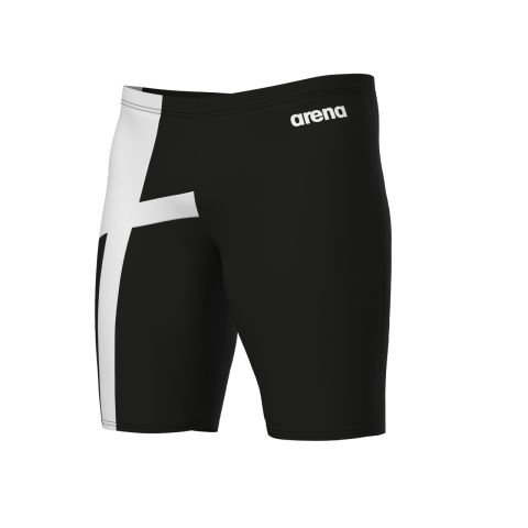 MENS ARENA DIAMOND SWIM JAMMER / BLACK-WHITE ERKEK MAYOSU