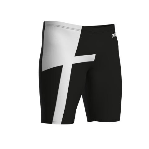 MENS ARENA DIAMOND SWIM JAMMER / BLACK-WHITE ERKEK MAYOSU