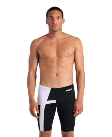 MENS ARENA DIAMOND SWIM JAMMER / BLACK-WHITE ERKEK MAYOSU