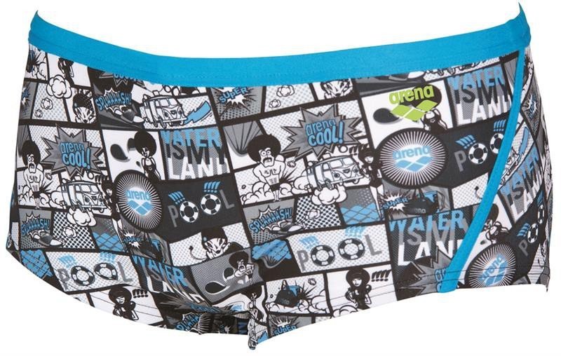 M COMICS LOW WAIST SHORT ERKEK YÜZÜCÜ MAYOSU  / TURQUOAZ-BLACK
