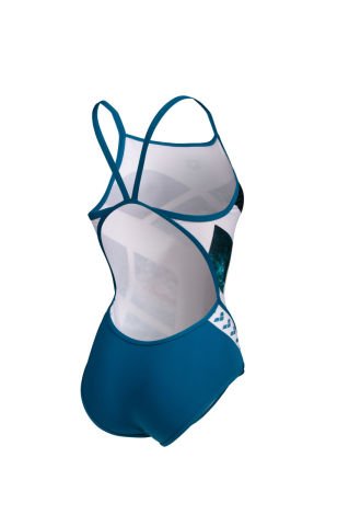 W ARENA PLANET SUPER FLY BACK / WHITE MULTI-BLUE COSMO KADIN YÜZÜCÜ MAYOSU