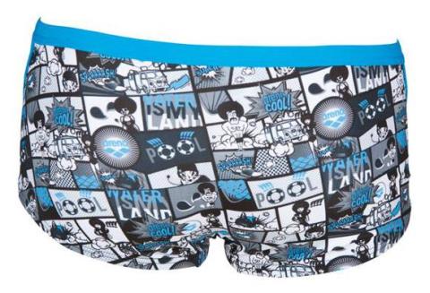 M COMICS LOW WAIST SHORT ERKEK YÜZÜCÜ MAYOSU  / TURQUOAZ-BLACK